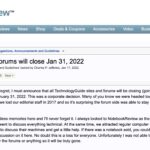 All TechnologyGuide Forums shutting down January 31